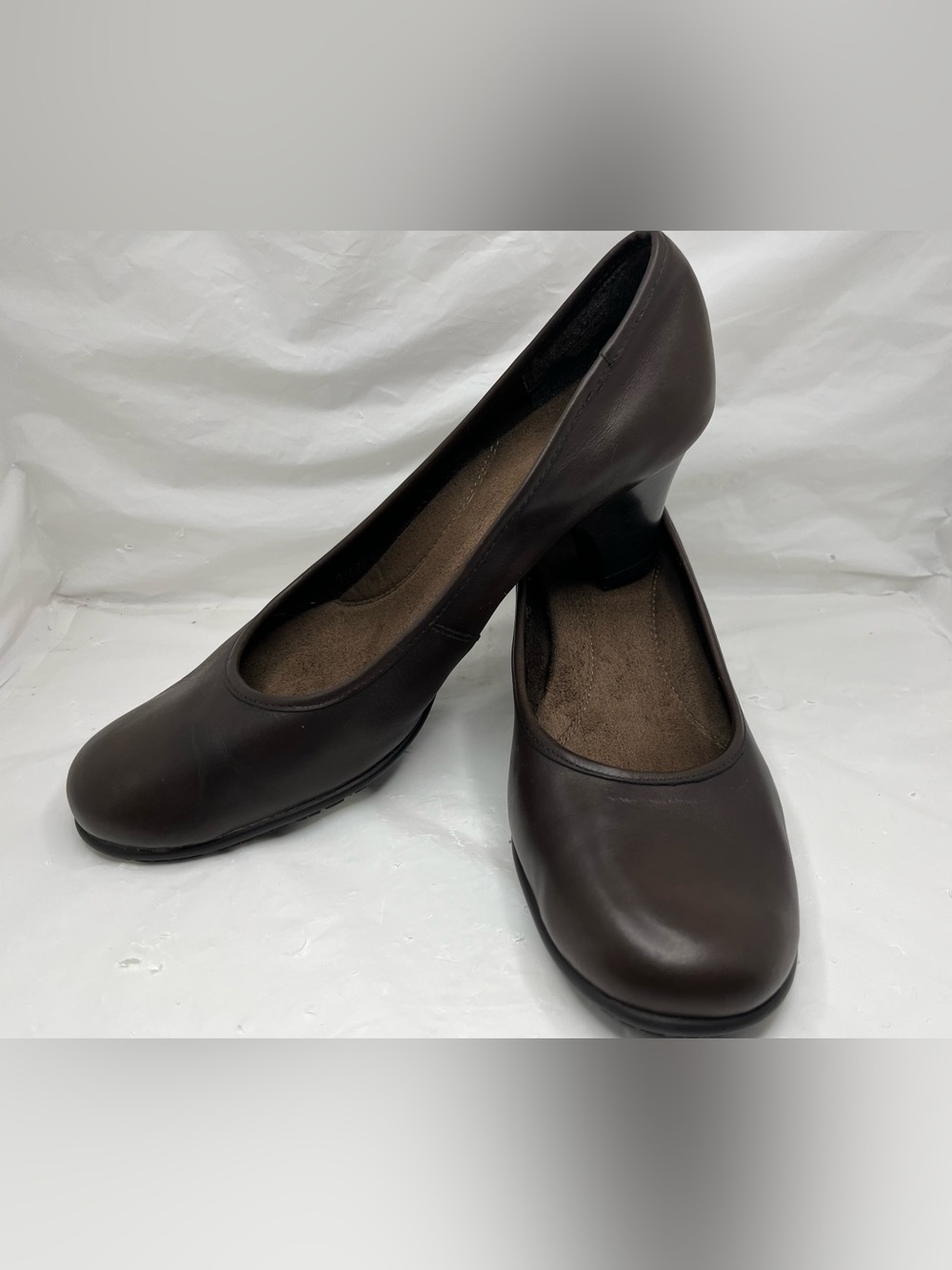 Aerosoles Women's Comfort Shoes Heelrest Wedge Slip-On 10.5 Dark Brown